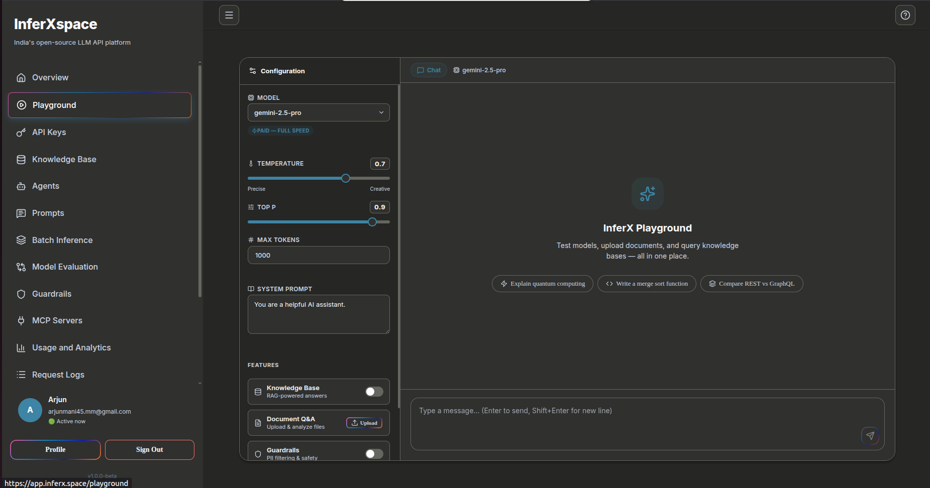 inferXspace - Screenshot 2 showing product features and functionality