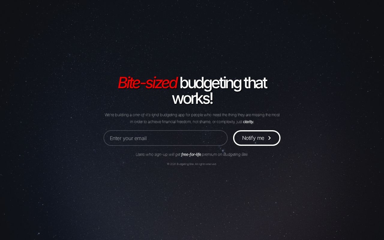 Budgeting Bite - Beta Program gallery image