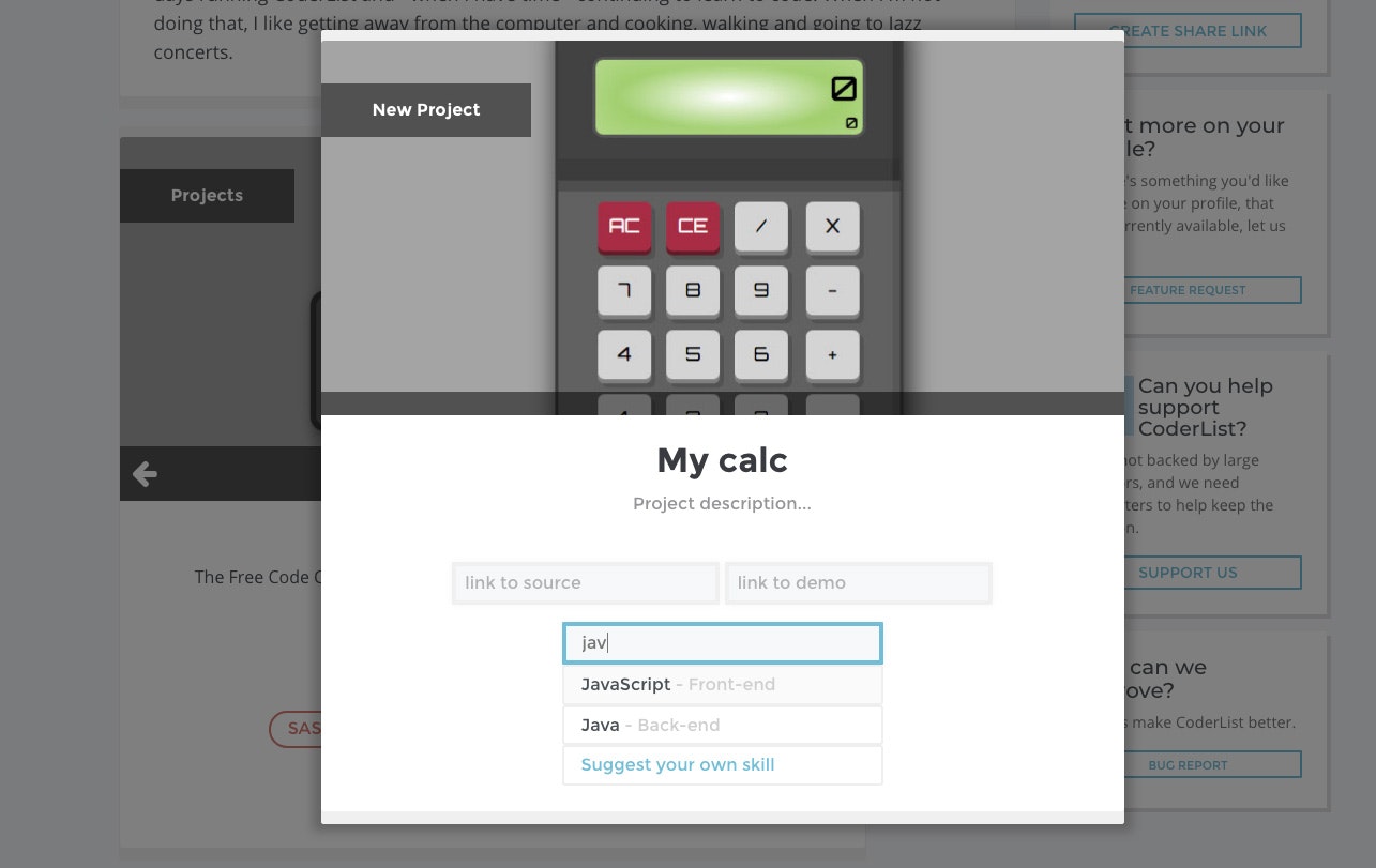 CoderList - Profile gallery image