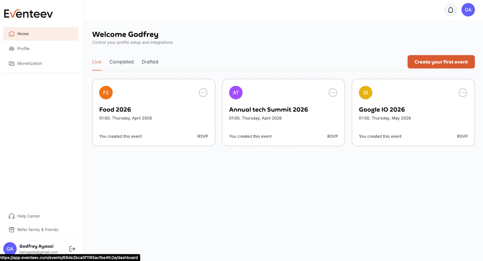 Eventeev screenshot 5