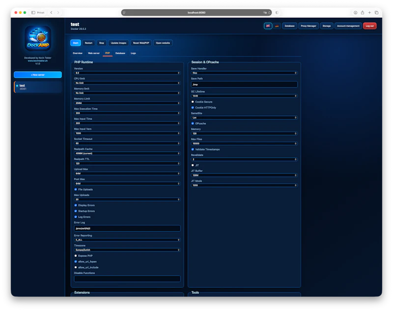DockAMP Docker Image screenshot 5