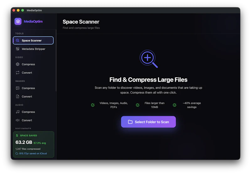 MediaOptim screenshot 1