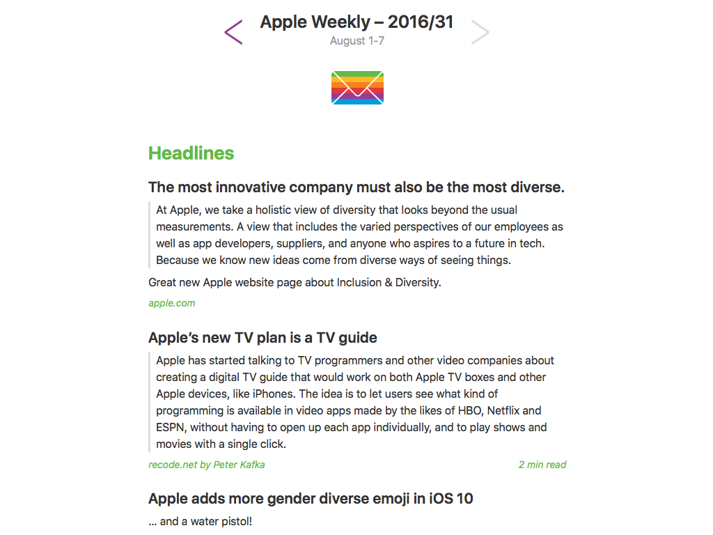 Apple Weekly gallery image