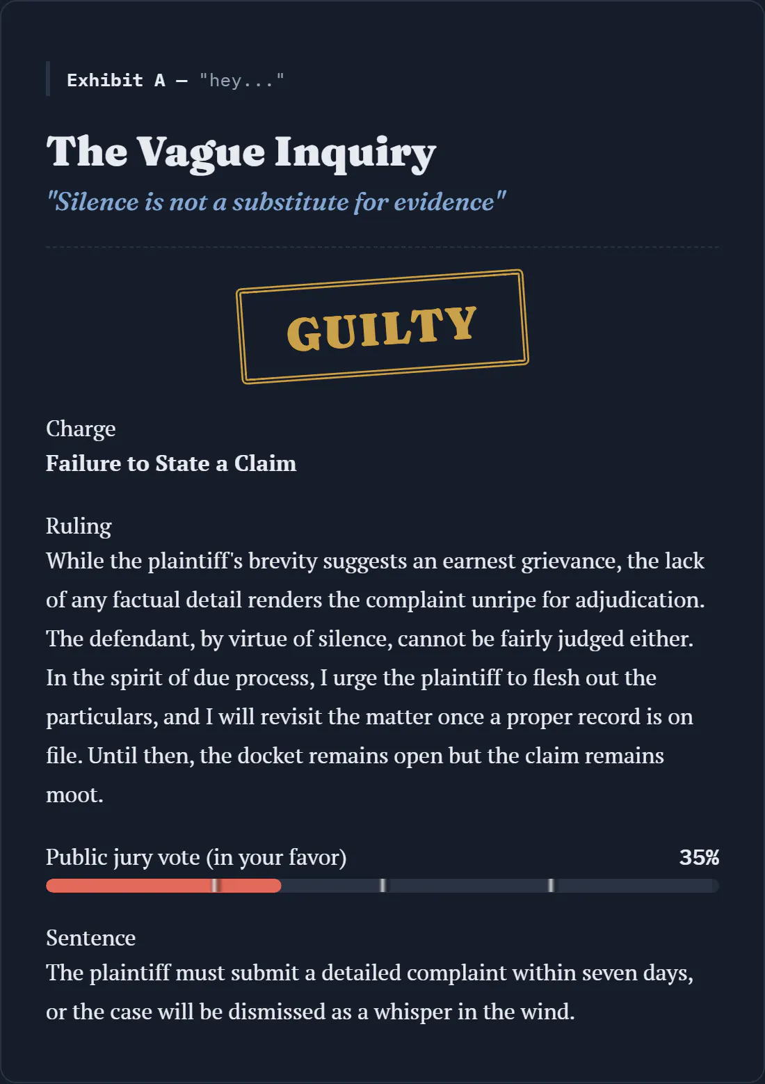The Docket