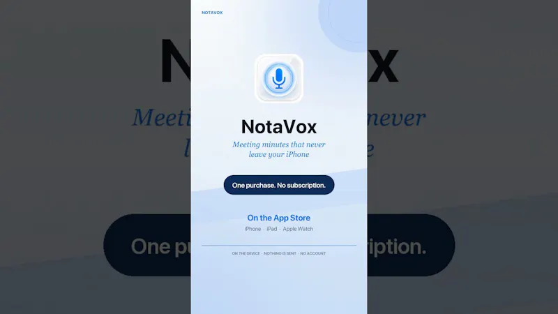 NotaVox screenshot 1 (video preview)