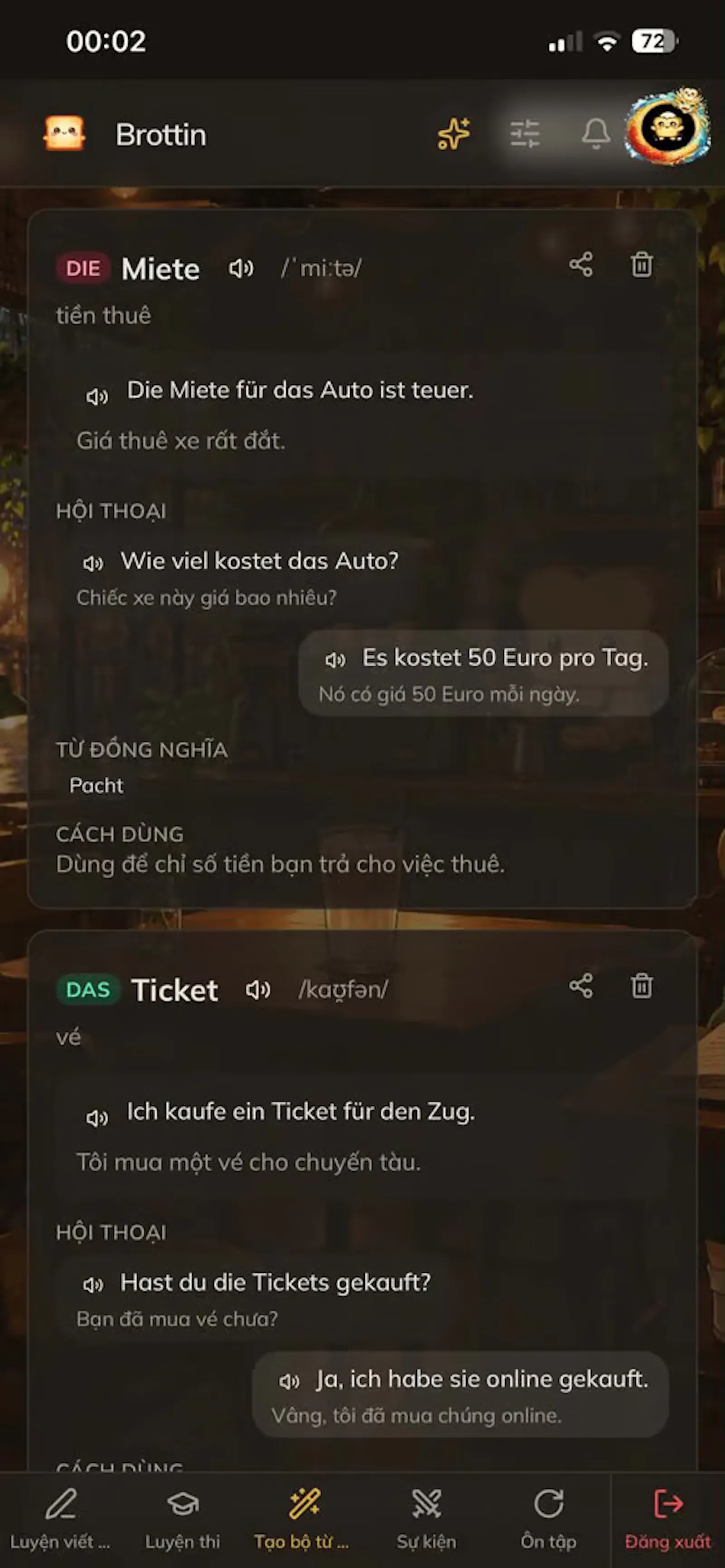 Brottin — Learn German screenshot 3