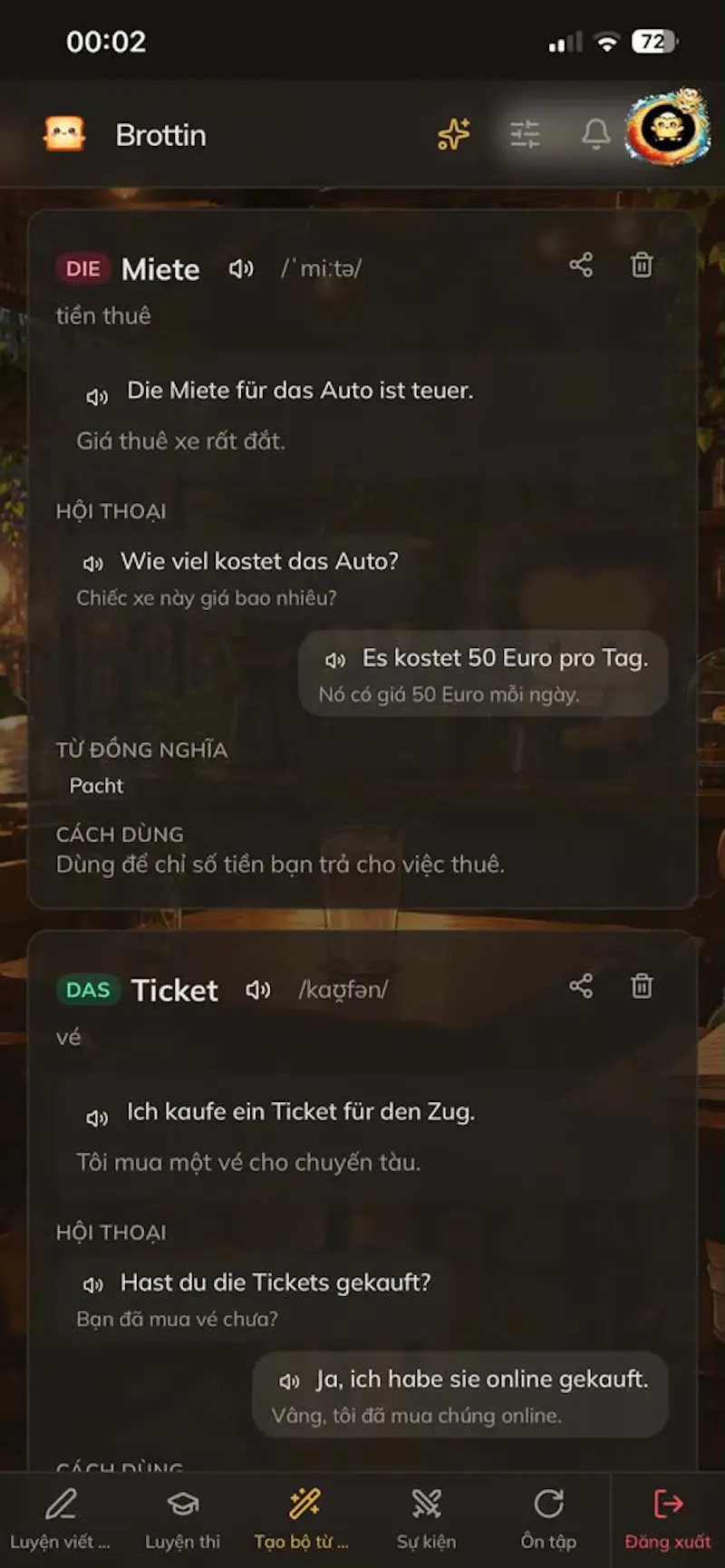 Brottin — Learn German screenshot 3