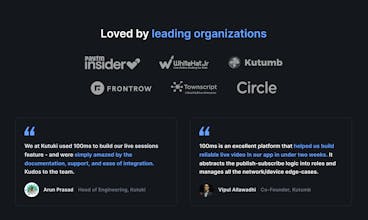 100ms Live Stream SDK gallery image