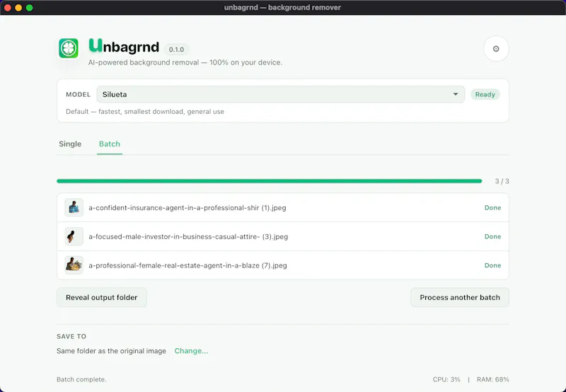 Unbagrnd screenshot 3