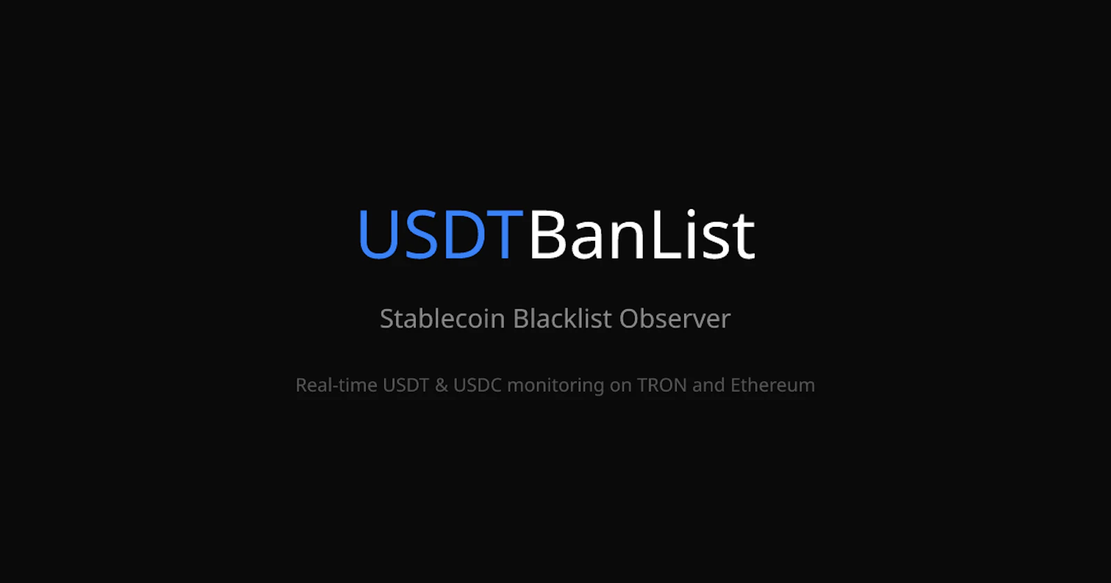 USDTBanList screenshot 1