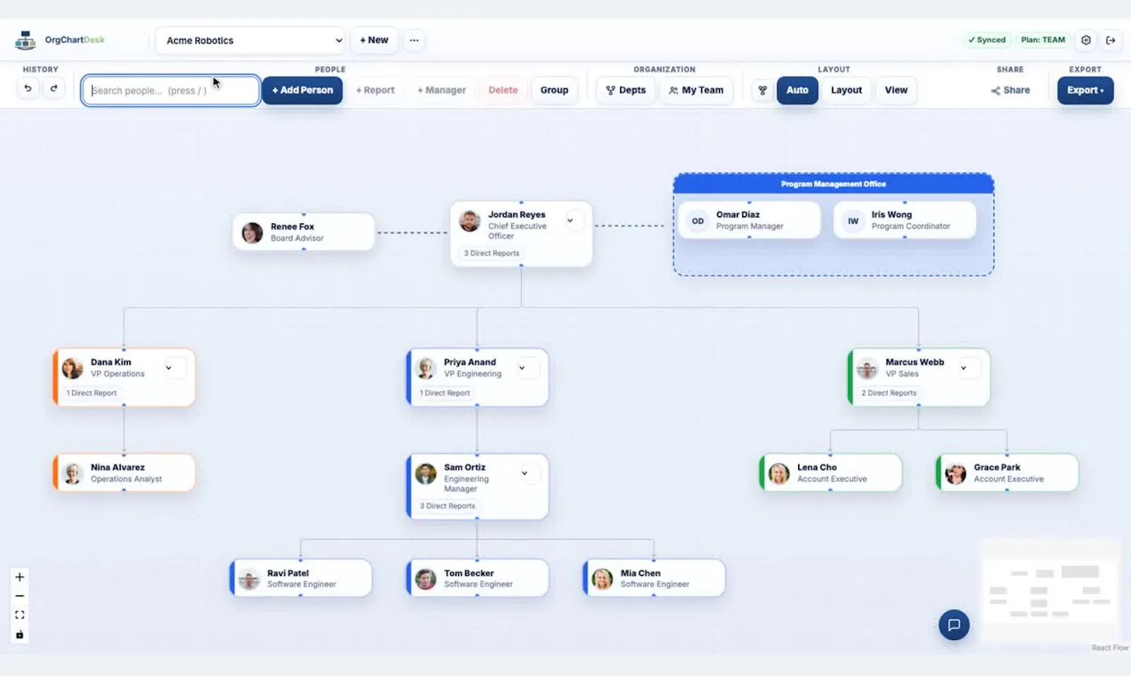 OrgChartDesk screenshot 2