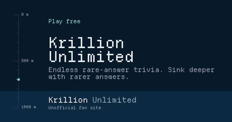 Krillion Unlimited screenshot 1
