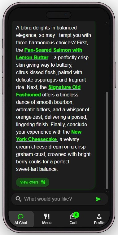 AI Waiter that speaks every language gallery image