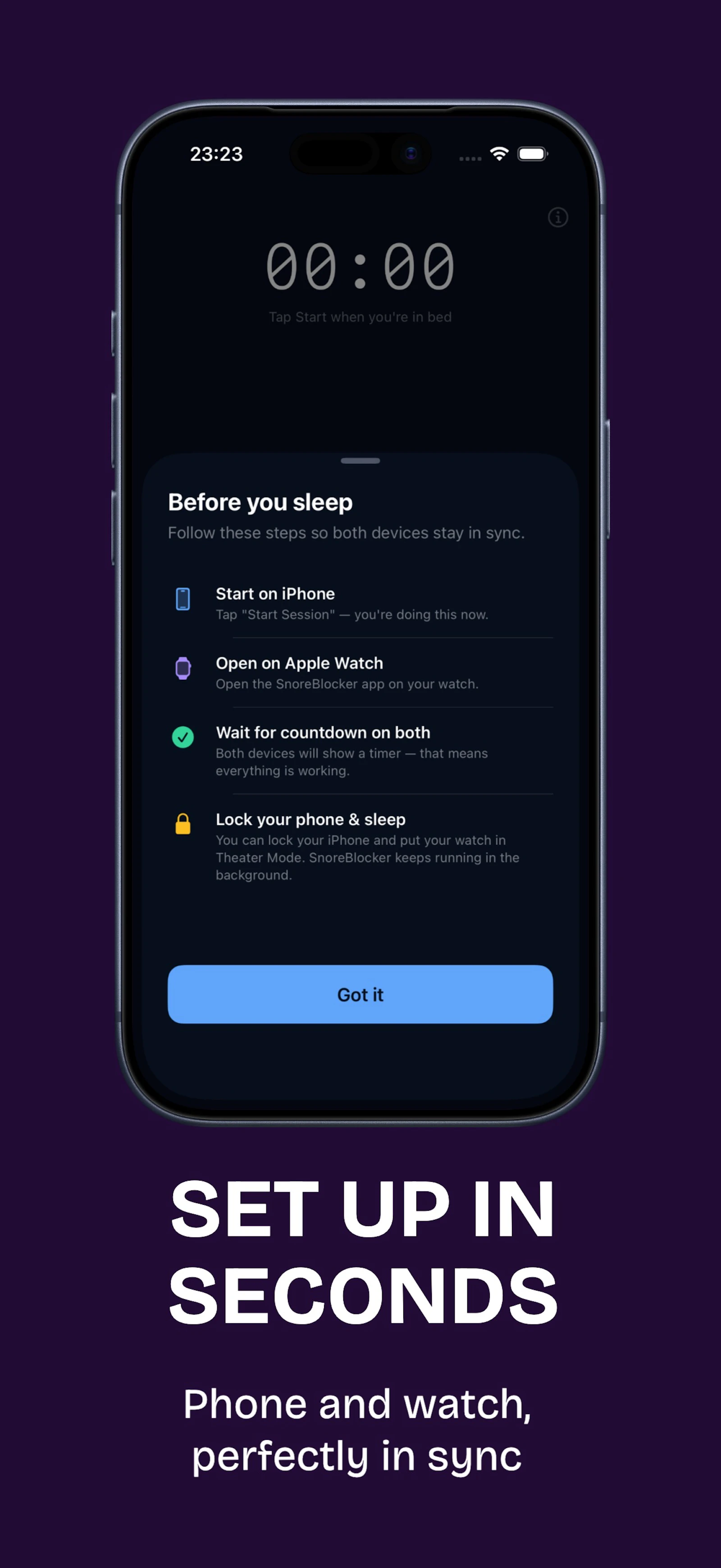 Snore Blocker screenshot 2