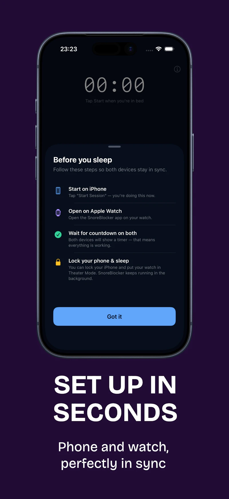 Snore Blocker screenshot 2