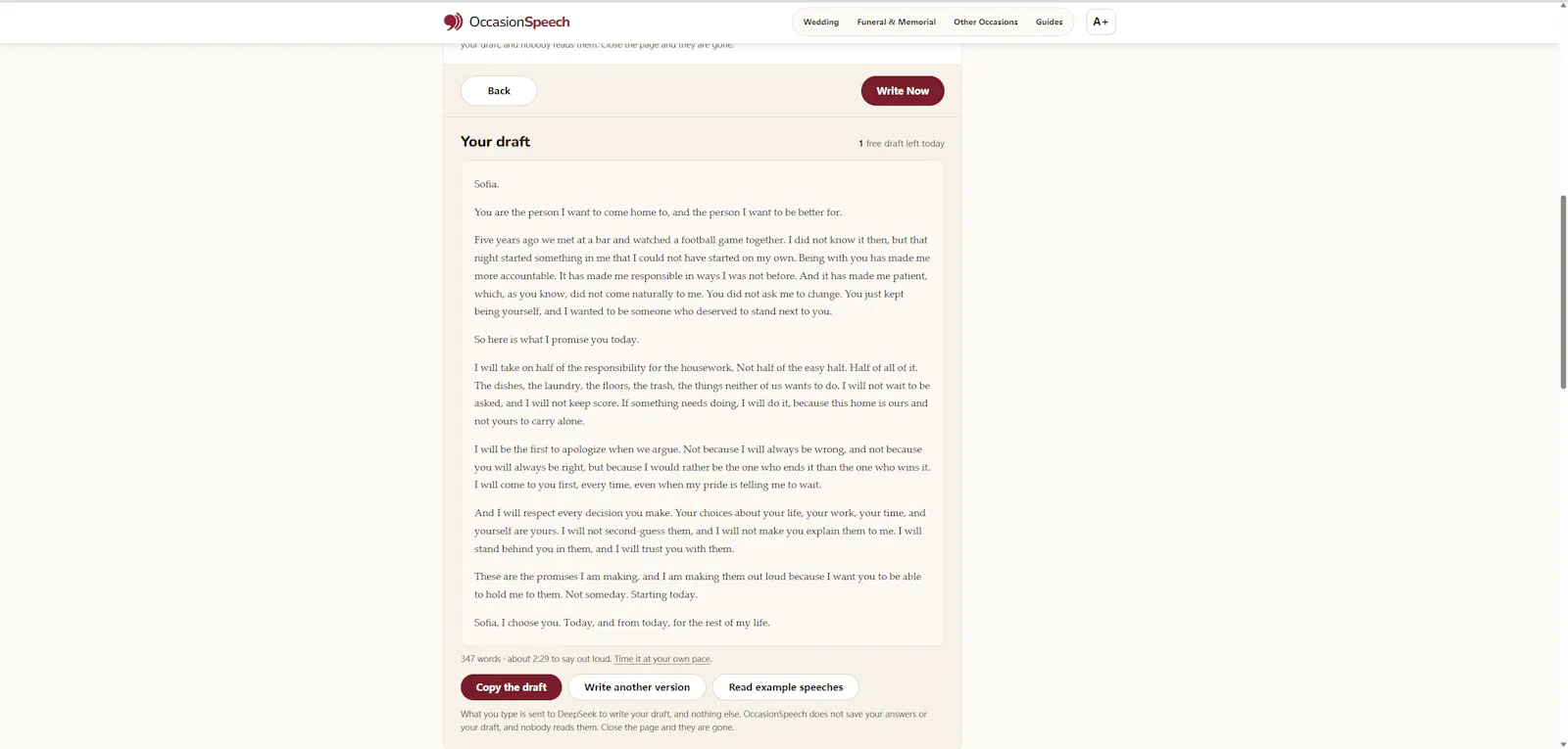 OccasionSpeech screenshot 3