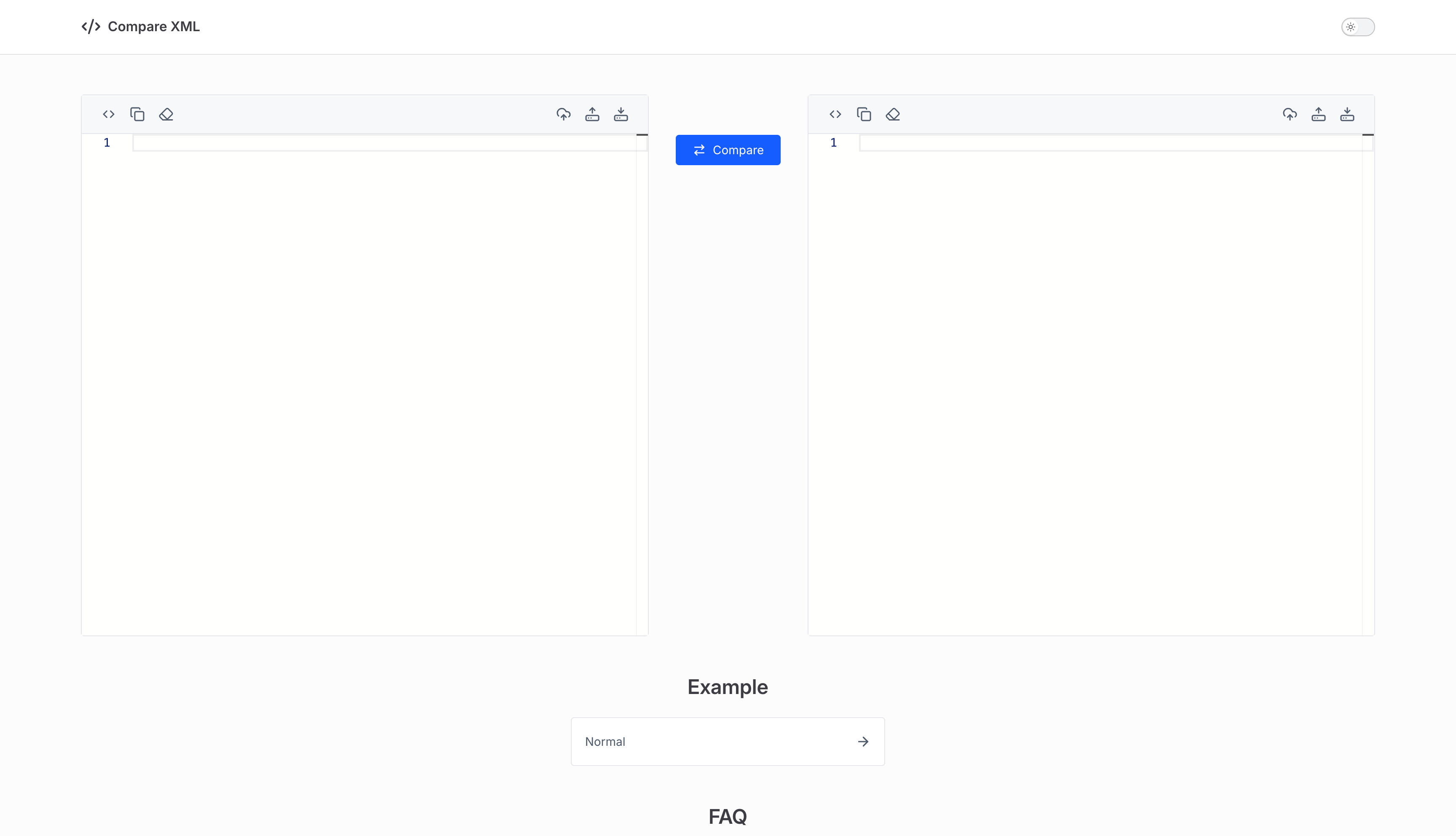 Média Comparez XML - Difficulté de données XML en ligne 1