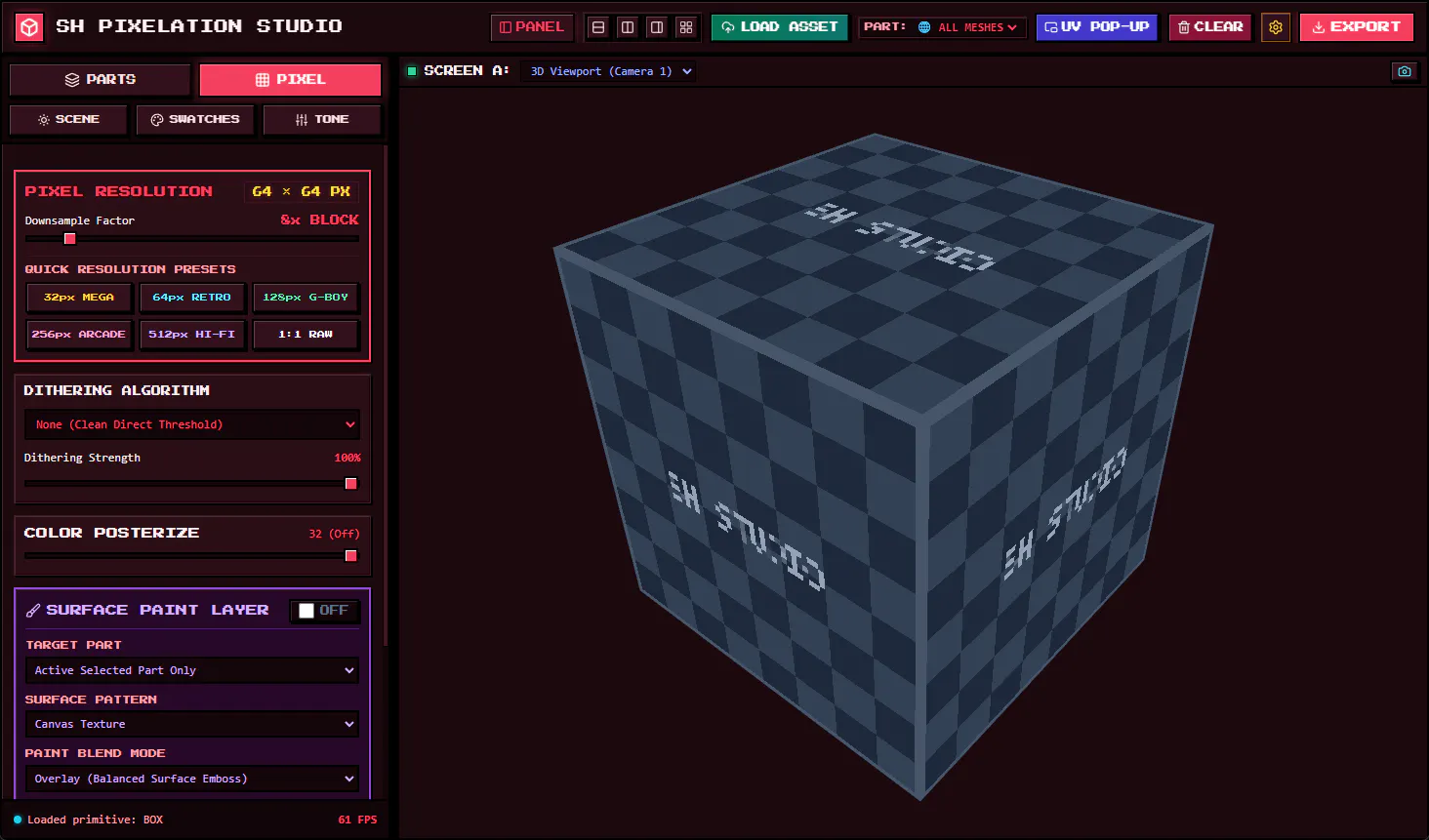 SH 3D Pixelation Tool gallery image