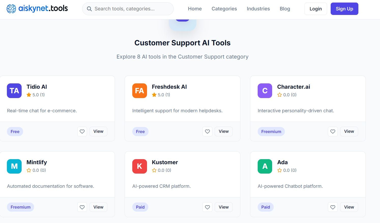 Customer Support AI Tools – AI Skynet - Main product screenshot demonstrating key features and user interface