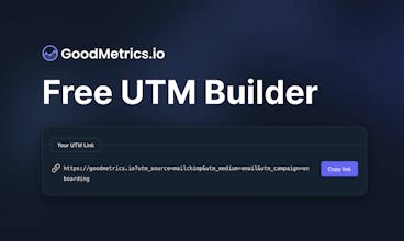 UTM Builder by GoodMetrics gallery image