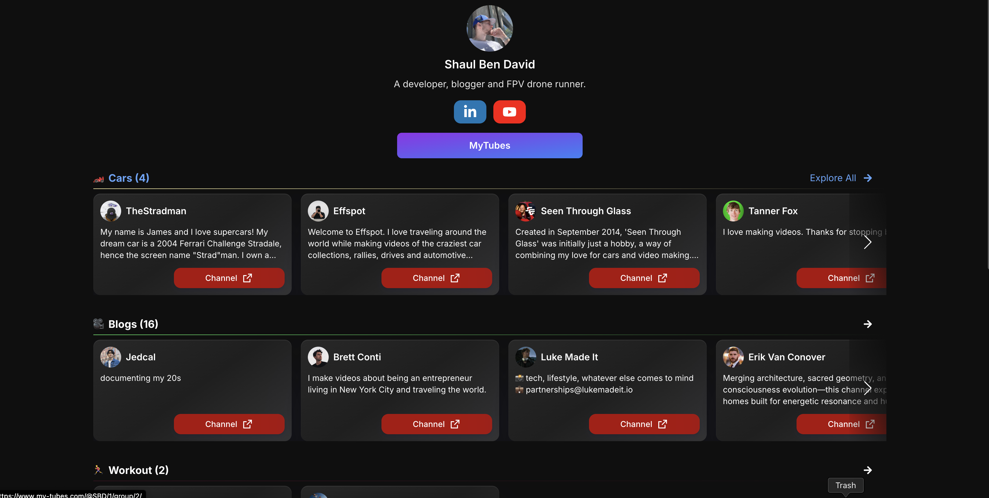 Mijn buizen: YouTube Manager -tool - Platform om uw YouTube -gegevens te beheren en te delen. media 6