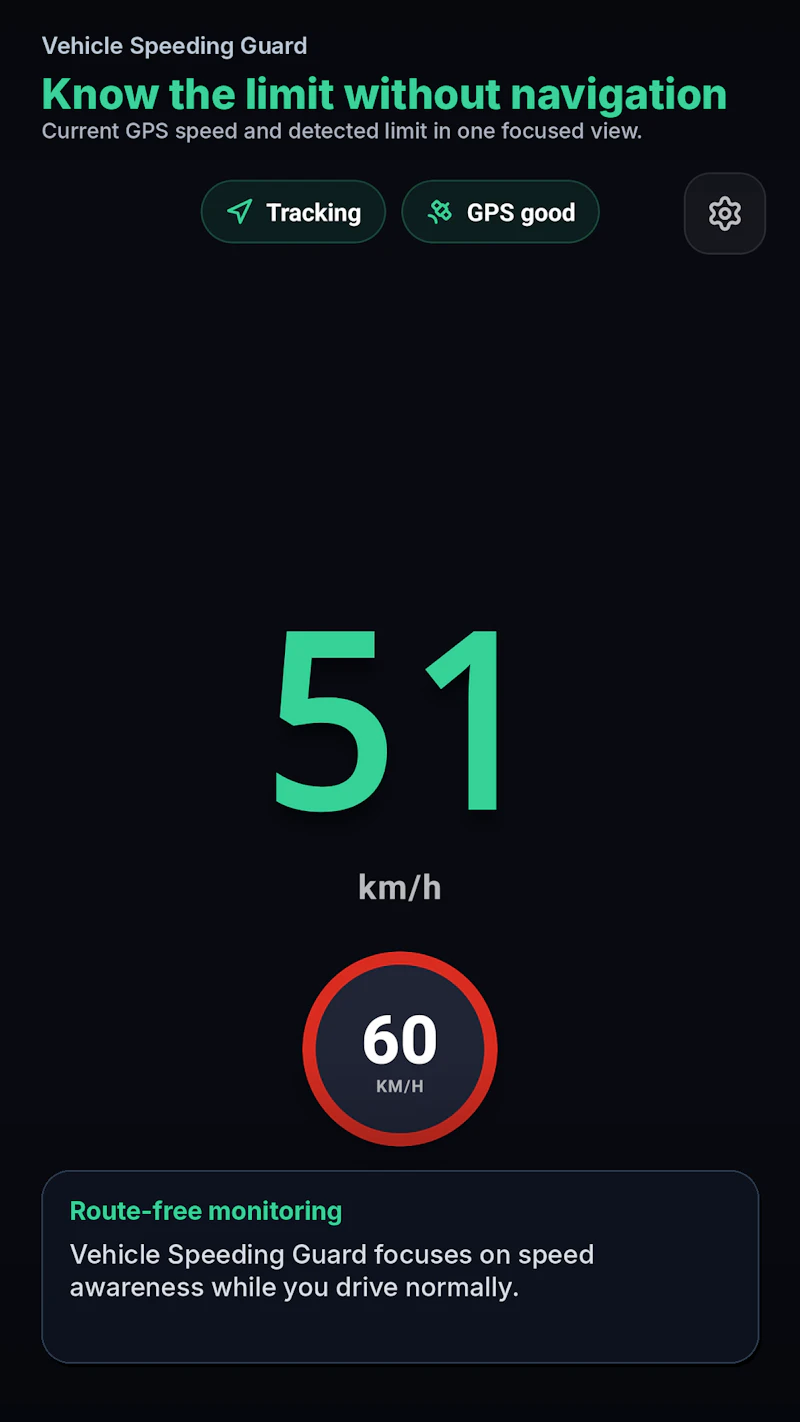 Vehicle Speeding Guard screenshot 4