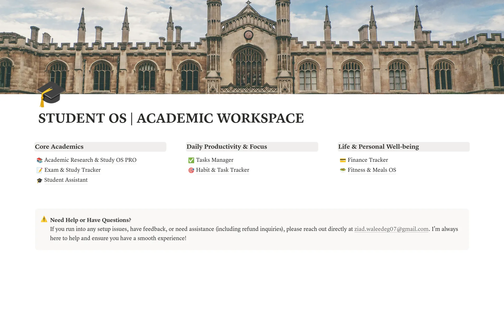 Student OS | 8-in-1 Academic Workspace gallery image