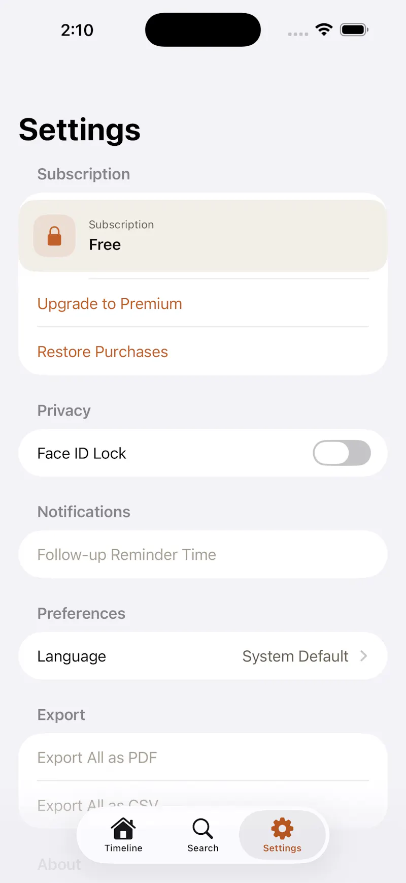 LifeLog: Event Notes screenshot 5