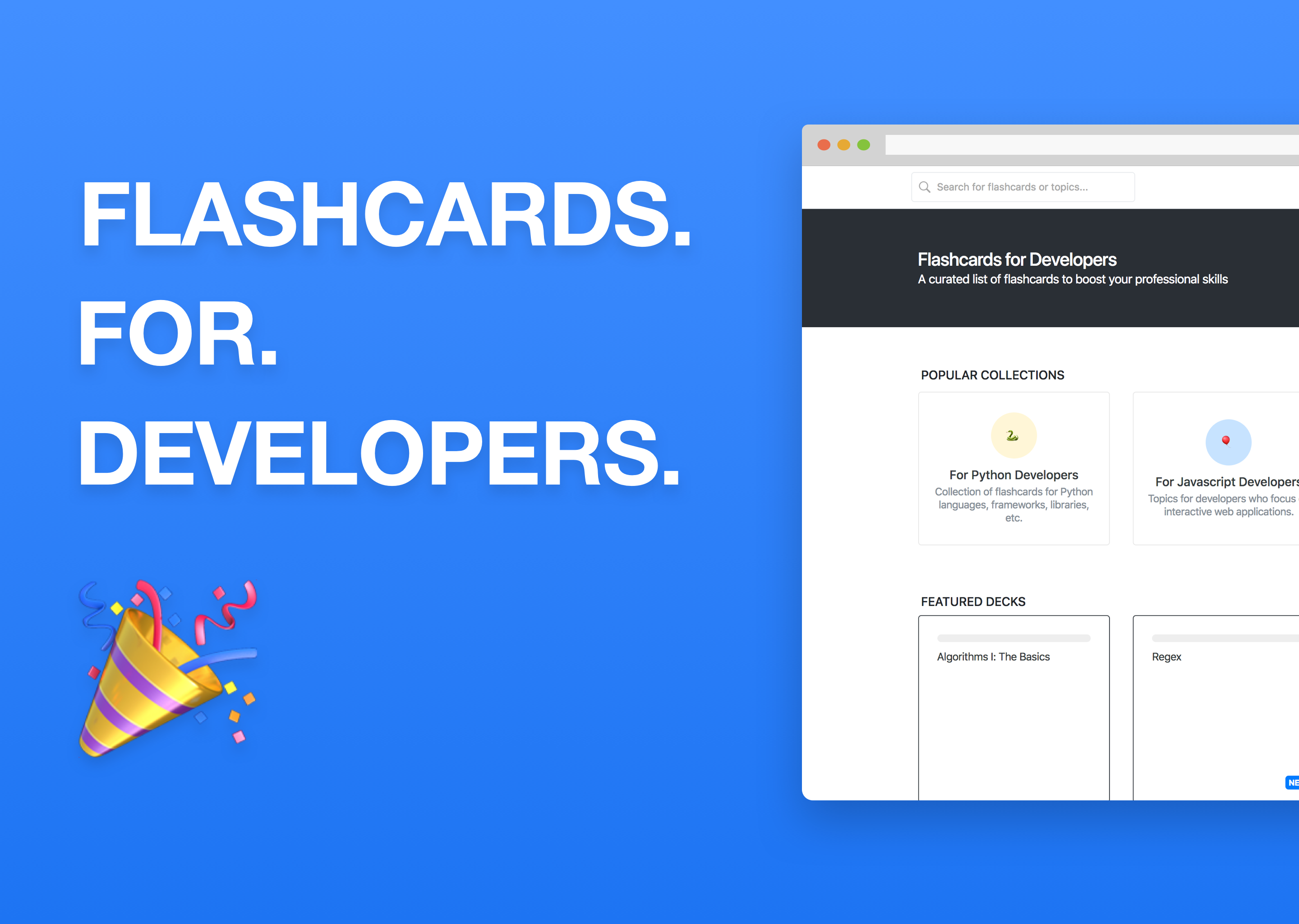Flashcards for Developers Image