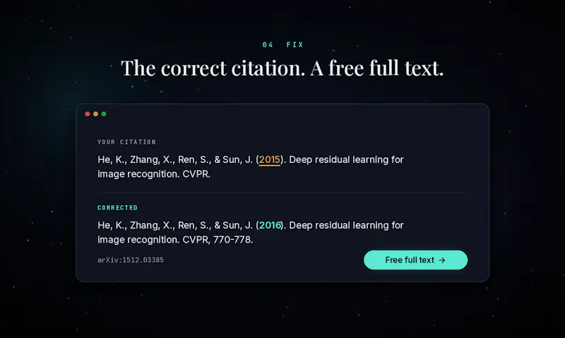 RefCheck screenshot 2