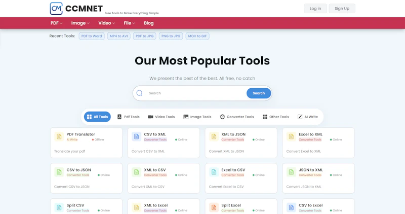 CCMNet screenshot 1
