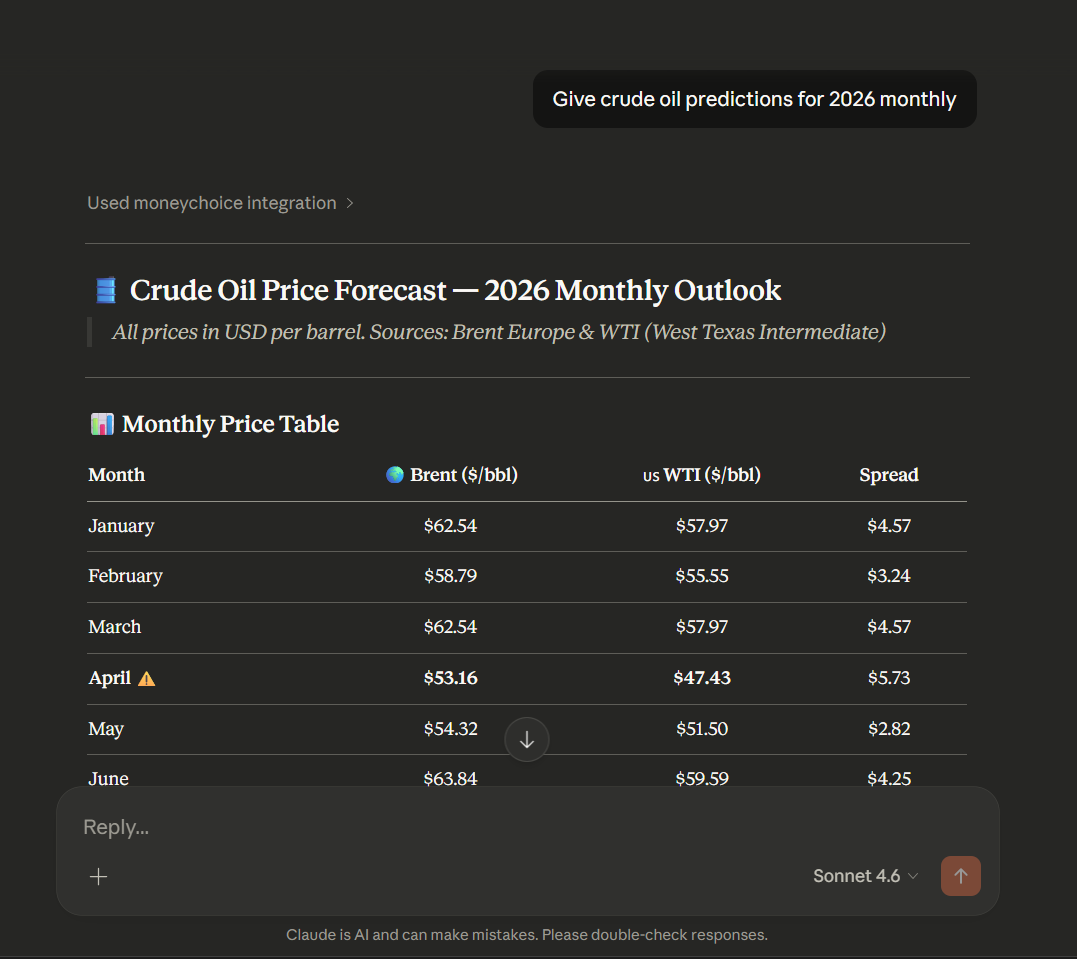MoneyChoice MCP Server gallery image