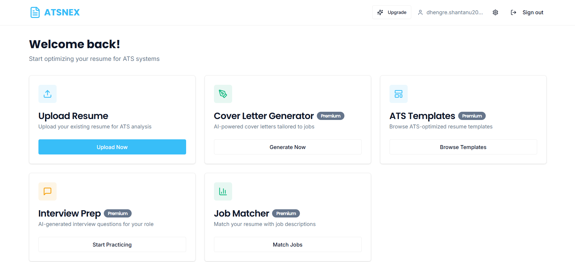 ATSNEX - Screenshot 2 showing product features and functionality