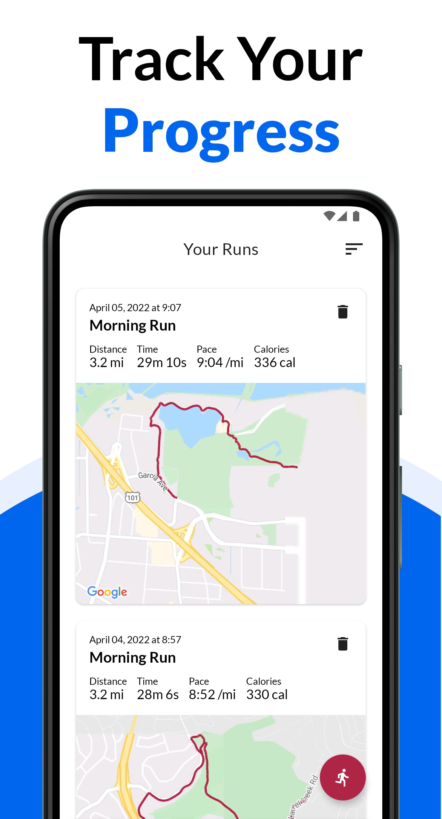 Running Tracker for Android media 2