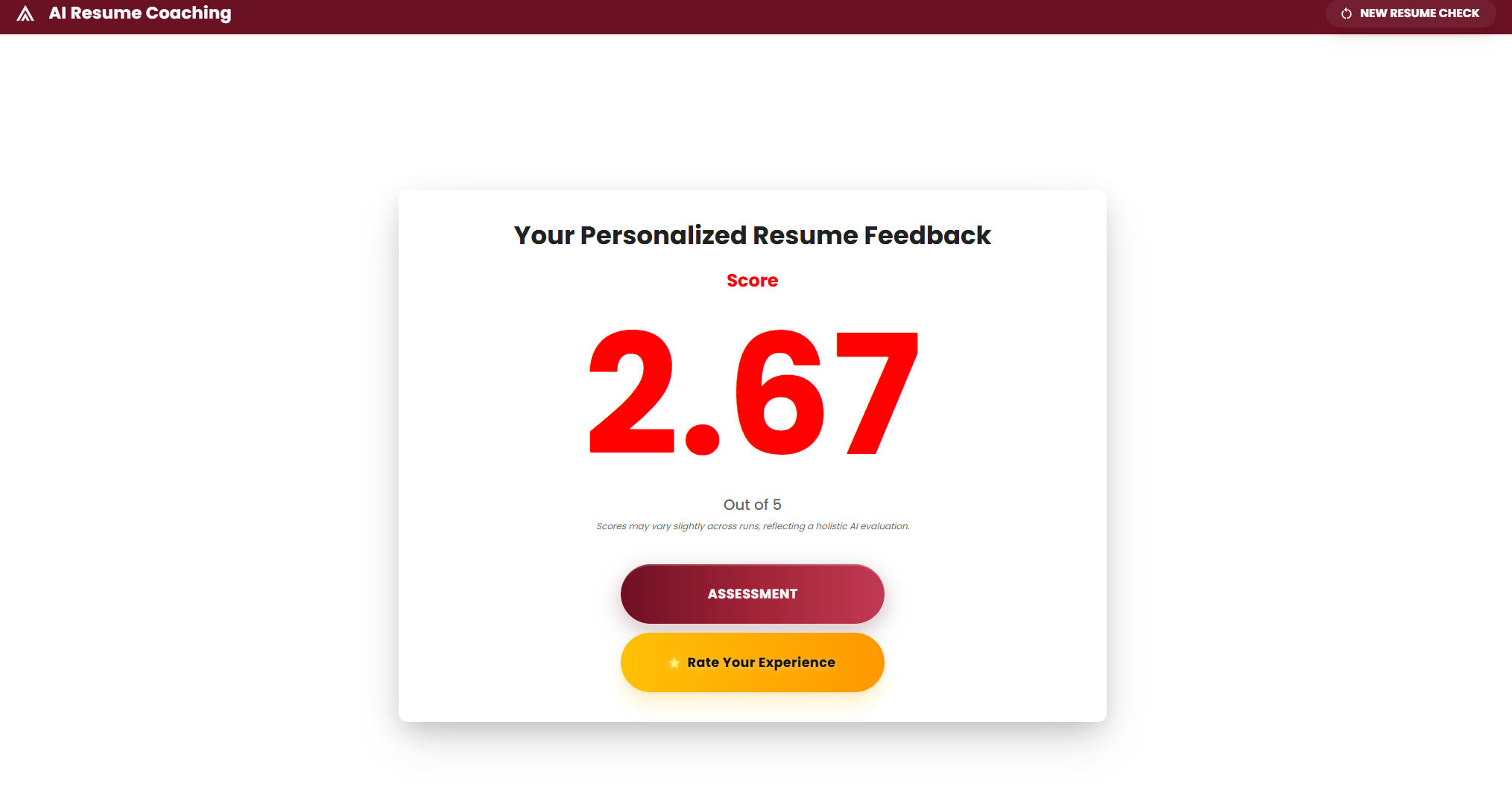 Beruf AI Resume Coaching gallery image