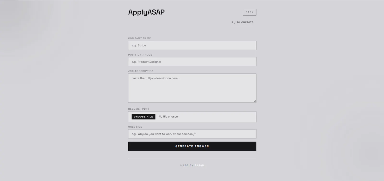 ApplyASAP screenshot 2