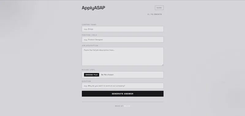 ApplyASAP screenshot 2