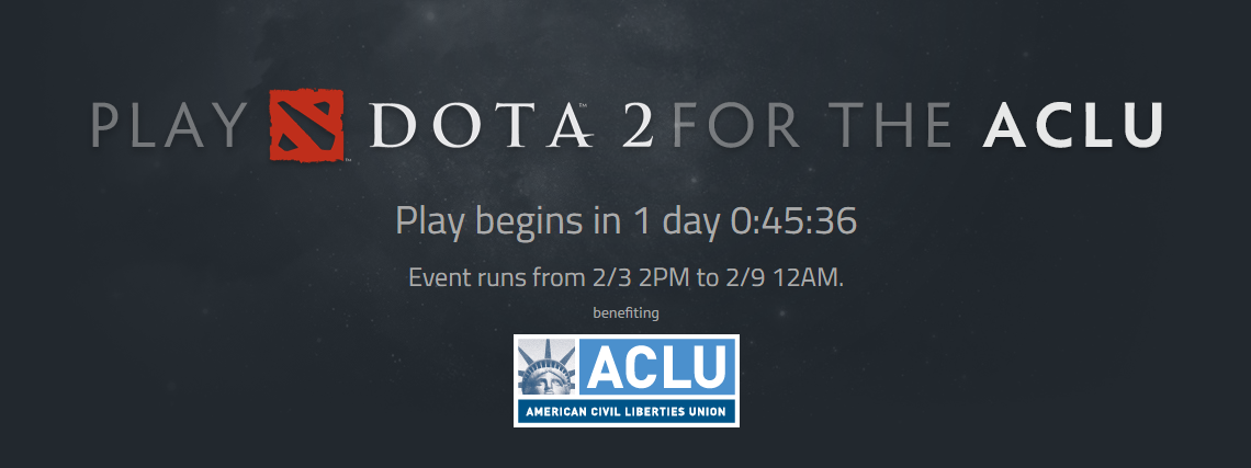Play DOTA2 for the ACLU! gallery image