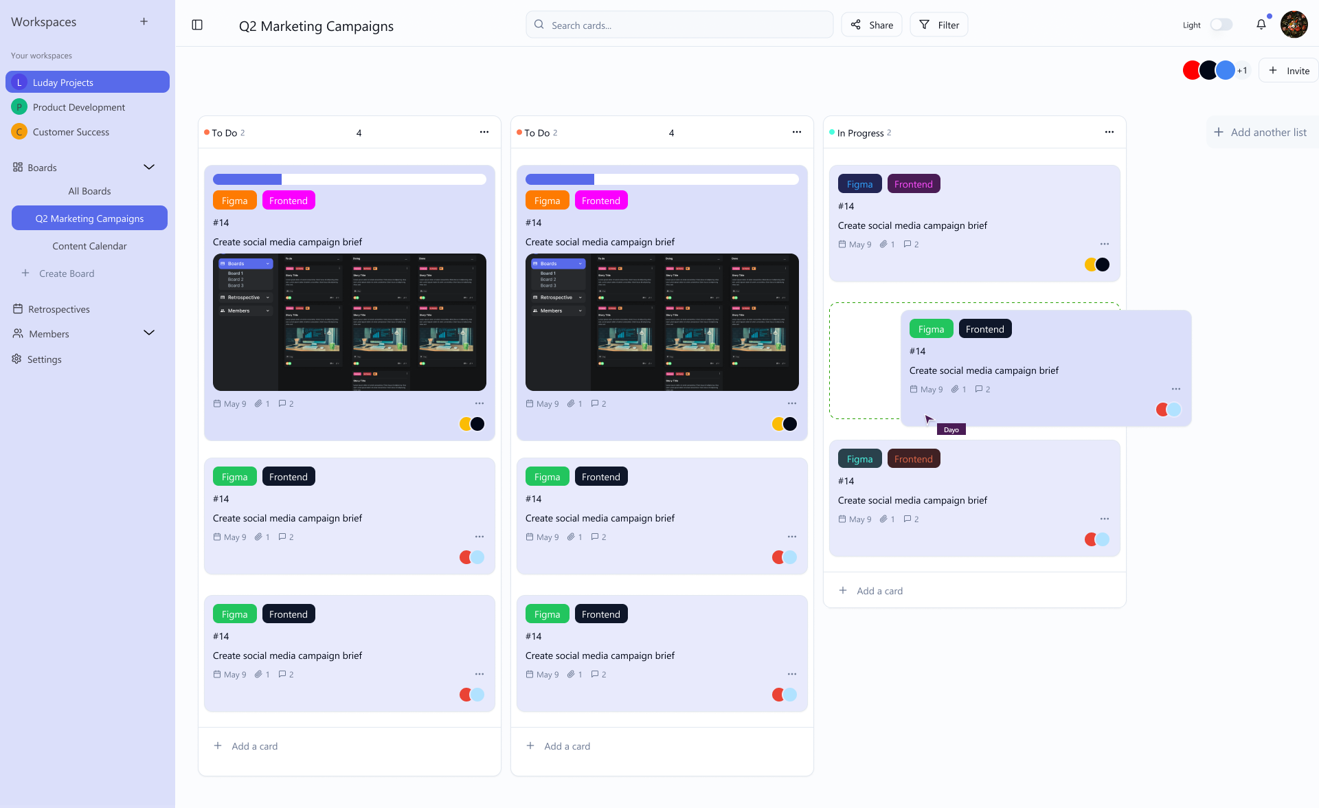 Ludacards - Main product screenshot demonstrating key features and user interface