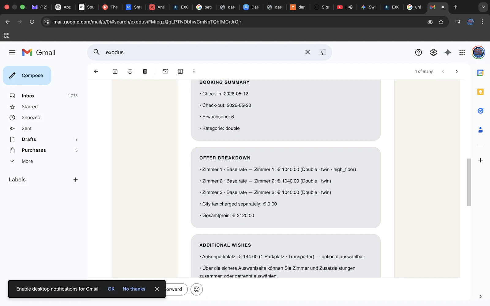 EXODUS Hotel Intelligence screenshot 12