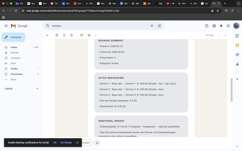 EXODUS Hotel Intelligence screenshot 12
