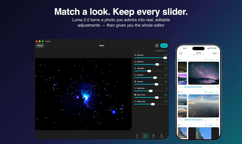 Luma Editor 2.0 screenshot 1