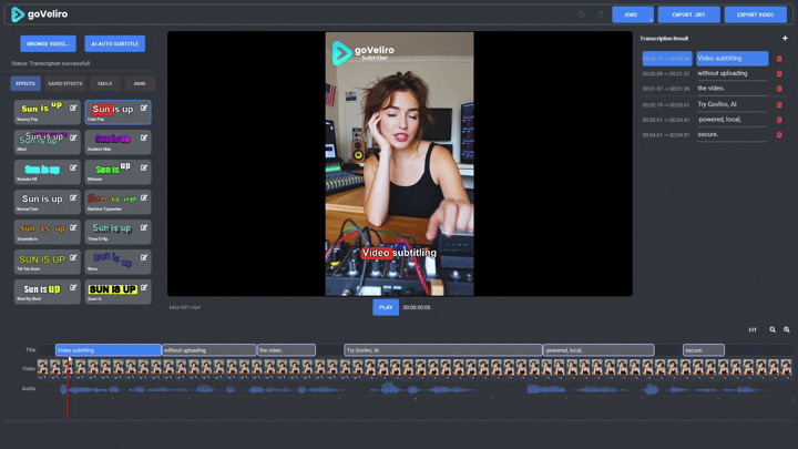 goveliro.com - Main screenshot showing features and interface