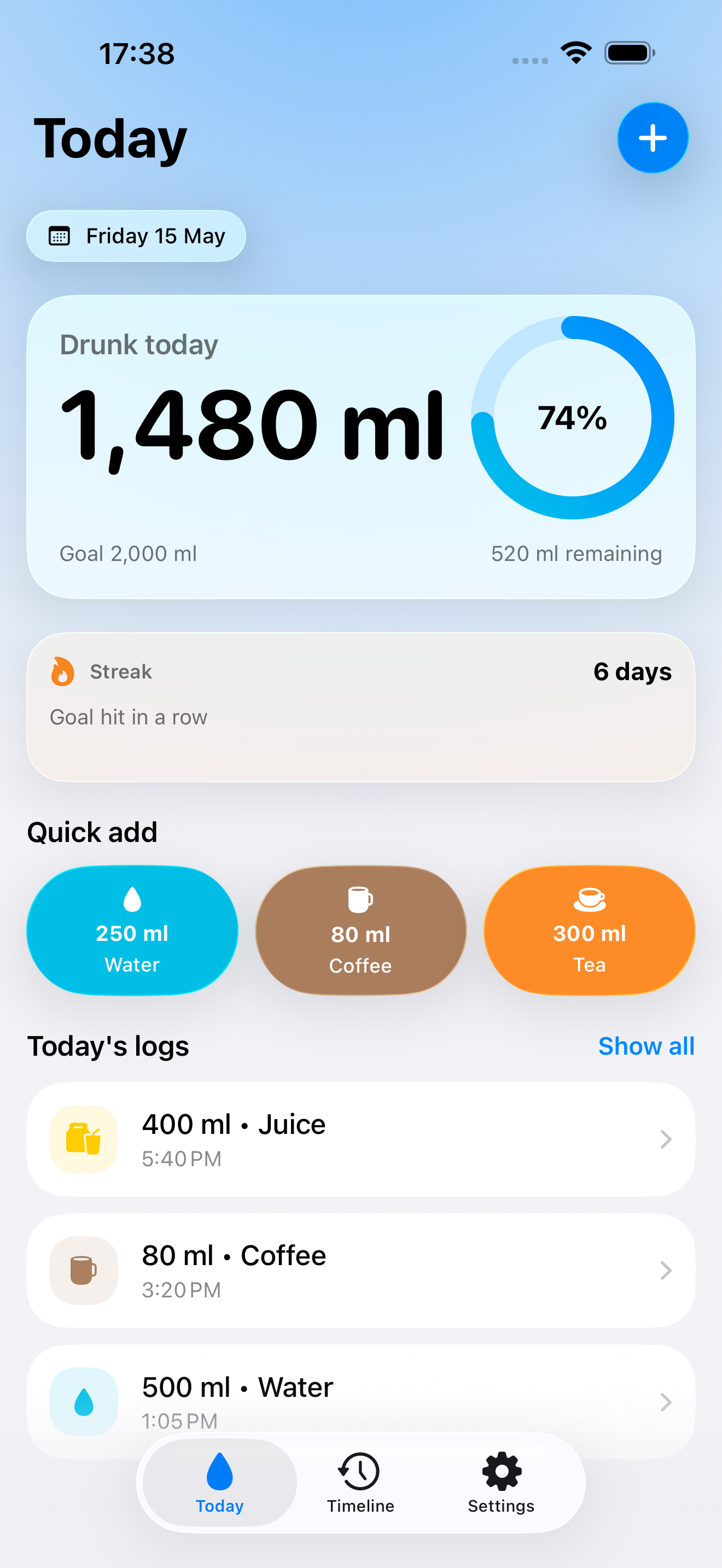 IdroFlow - Water Tracker gallery image