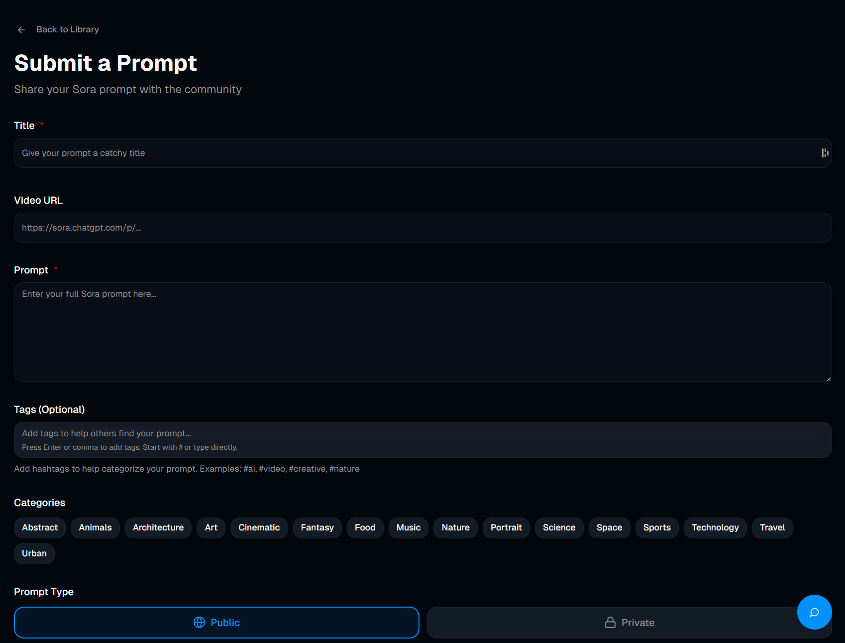 SoraPrompts gallery image