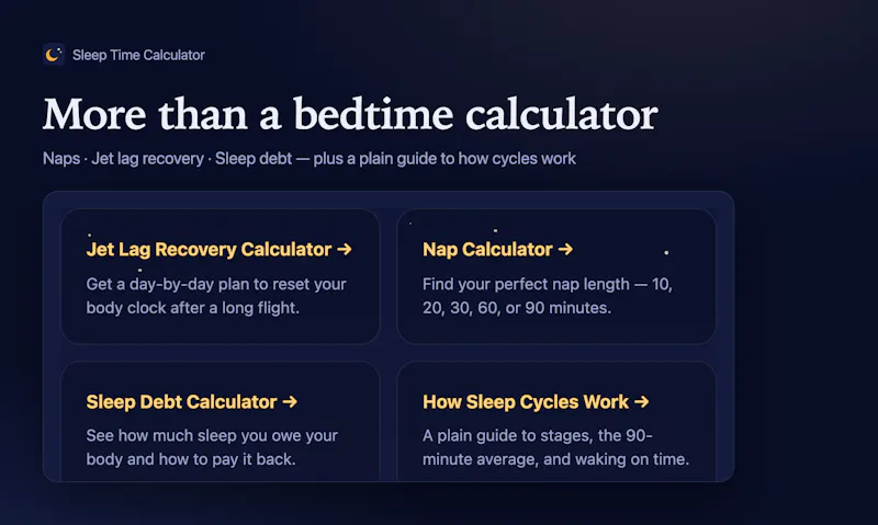 Sleep Time Calculator screenshot 3