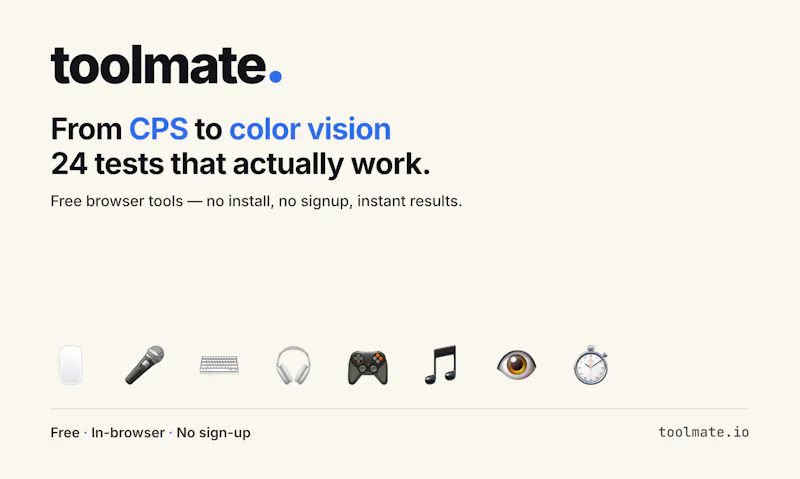 toolmate — test anything in your browser screenshot 6