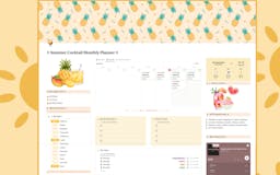 Summer Cocktail Monthly Planner media 1