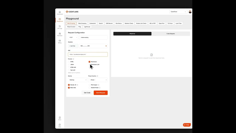 Geekflare Scraping API v2 screenshot 1 (video preview)
