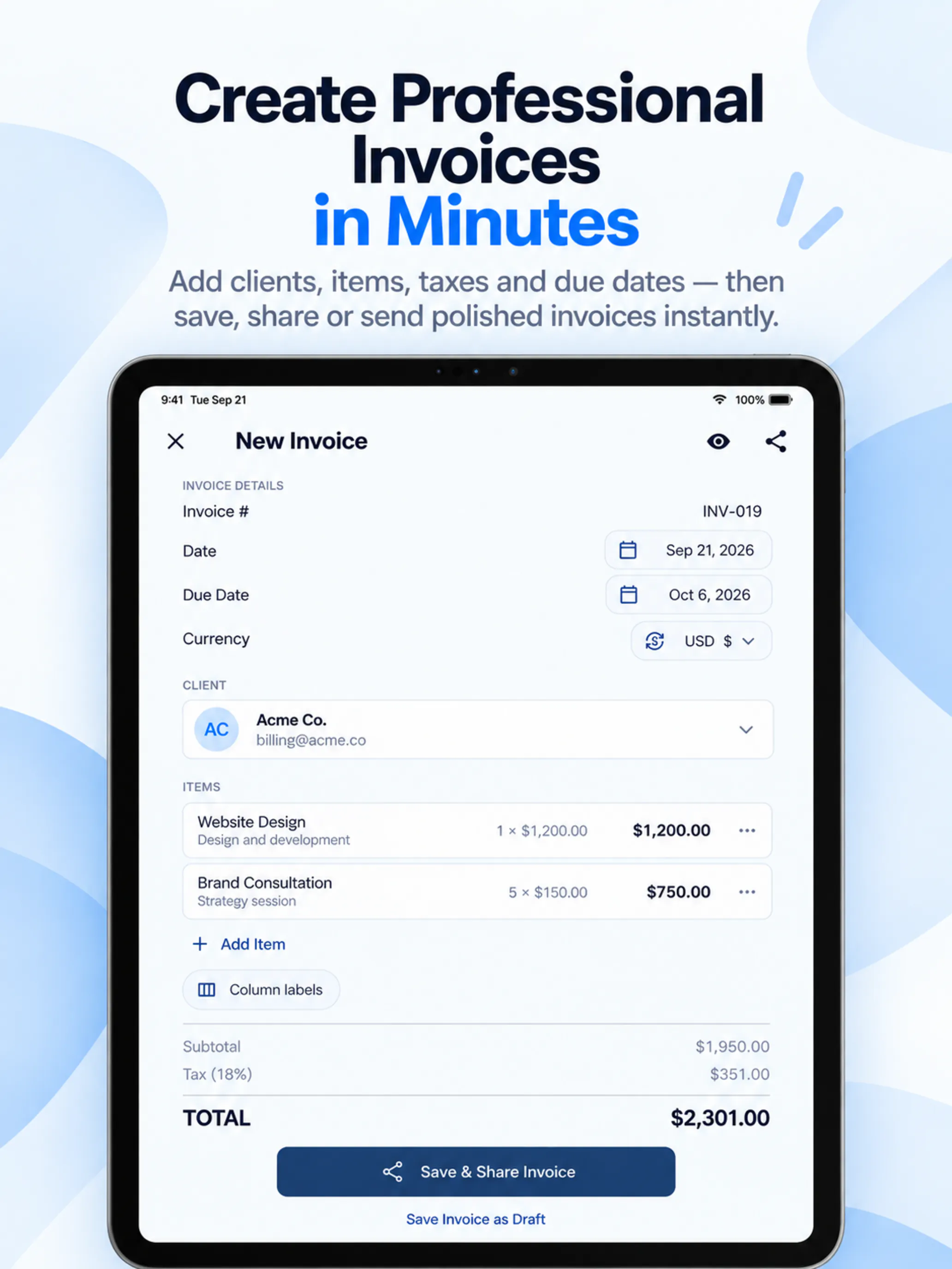InvoiceFlow – Invoice Maker gallery image